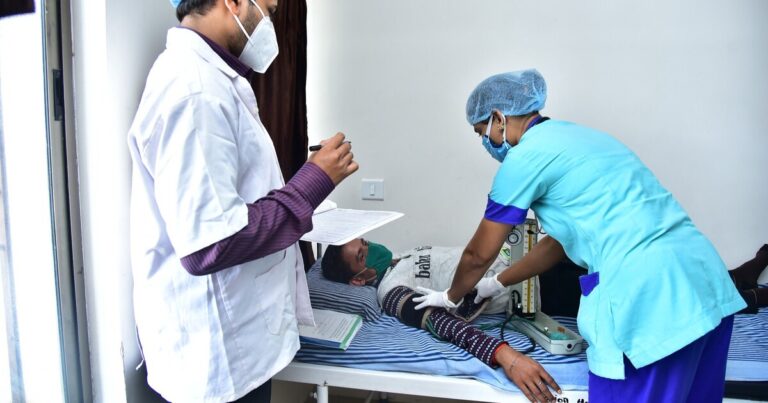 Doctors and Allied Health treating a patient
