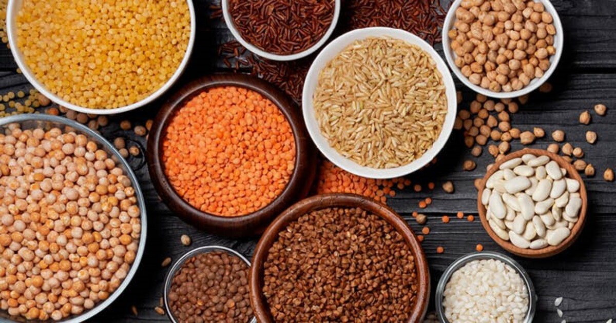 A picture of various types of millets