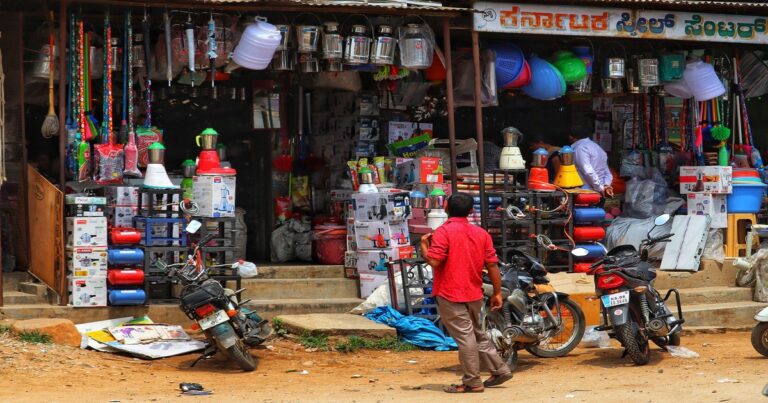 An MSME retail store or kirana shop in India