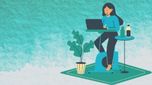 working woman vector